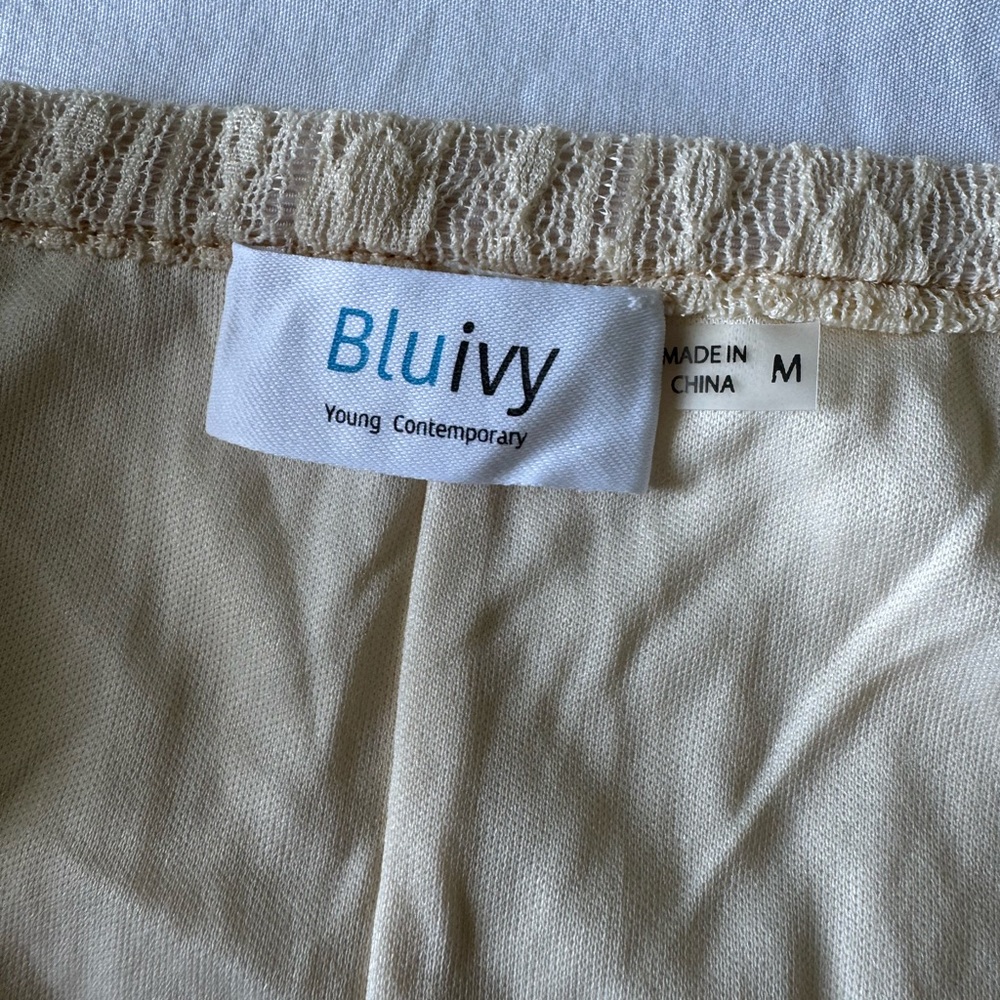 Bluivy Cream and Pink Floral Maxi Skirt - Picture 9 of 11